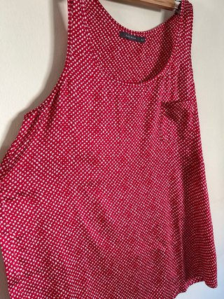 Camiseta tirantes Easy Wear lunares roja Talla L
