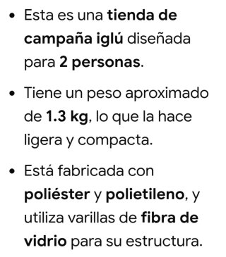 Tienda de campaña azul