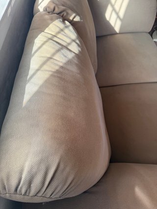 Sofá 2 plazas 180cm beige tela
