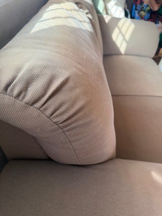 Sofá 2 plazas 180cm beige tela