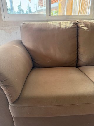 Sofá 2 plazas 180cm beige tela