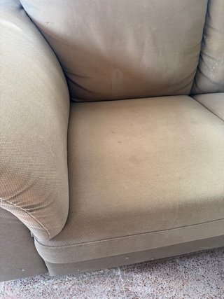 Sofá 2 plazas 180cm beige tela