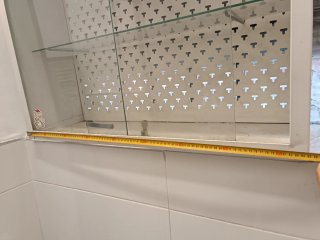 Armario vitrina cristal con cerrojo y llave