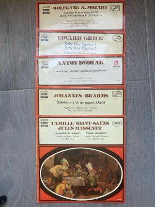 Lote 5 Vinilos Clásica RTVE/Zafiro