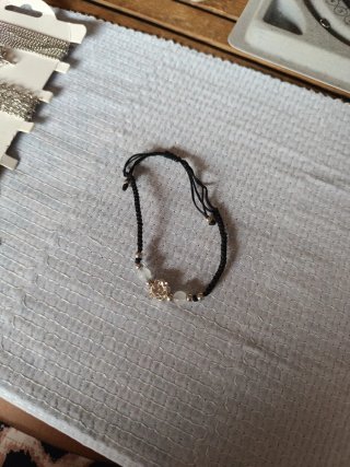 Pulseras trenzadas flor de loto