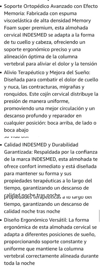 Almohada Cervical INDESMED Viscoelástica Premium