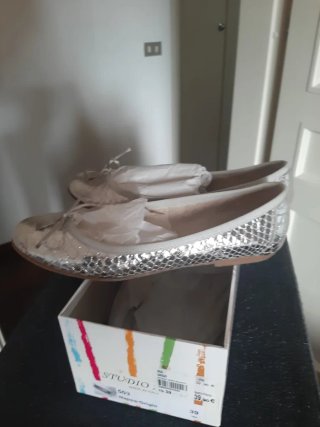 Scarpe Ballerina Ugo Rossetti Argento