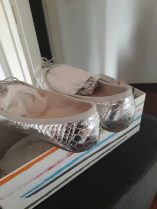 Scarpe Ballerina Ugo Rossetti Argento