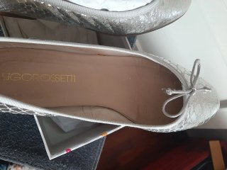 Scarpe Ballerina Ugo Rossetti Argento