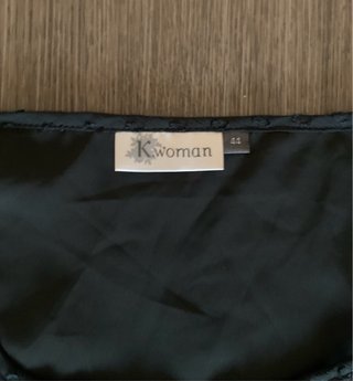 Vestido K.Woman Negro Plumeti T.44