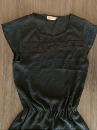 Vestido K.Woman Negro Plumeti T.44
