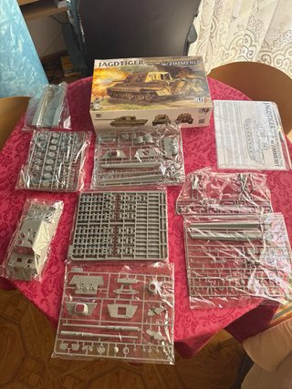 Maqueta cazacarros Jagdtiger Porsche con Zimmerit
