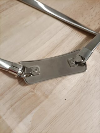 Cinturón metálico extensible plateado