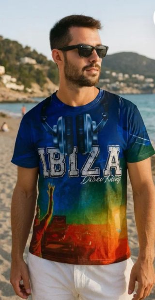 Camiseta Ibiza Disco Party, vintage.