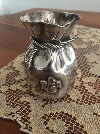 Bolsa Judas Plata Orfebre 9x7