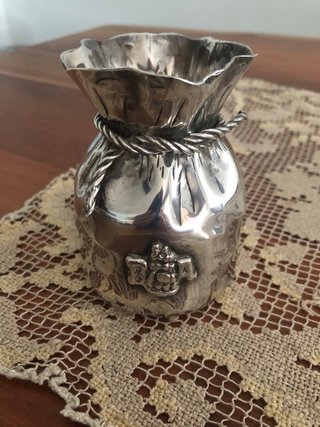 Bolsa Judas Plata Orfebre 9x7