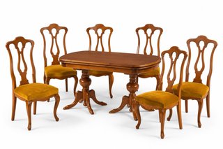 Mesa comedor clásica con 6 sillas