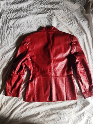 Chaqueta Piel Roja Grupo Ancla Talla 40