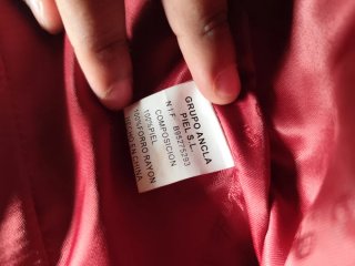 Chaqueta Piel Roja Grupo Ancla Talla 40
