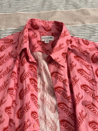 Camisa Lacoste Relaxed Fit Estampada