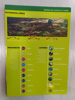 LIBRO FICHAS SENDAS DE CASTILLA Y LEON - 53 RUTAS