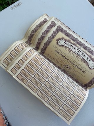 Acciones Iberia Films S.A. 1943 30€ la unidad.