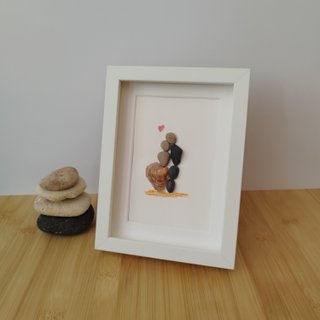 Cuadro Piedras Pareja Romántica - Personalizable