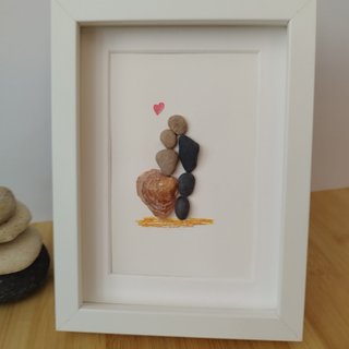 Cuadro Piedras Pareja Romántica - Personalizable