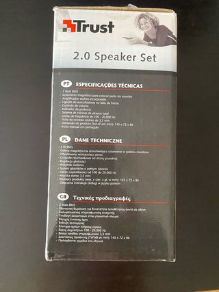 Altavoces Trust SP-2200 2.0 Negro/Plata