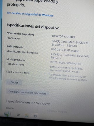 Portátil Acer Negro