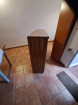 Mueble aparador madera y negro