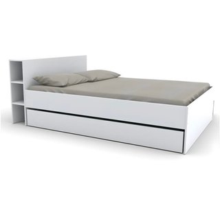 Estructura cama con cabecero y cajones + Somier