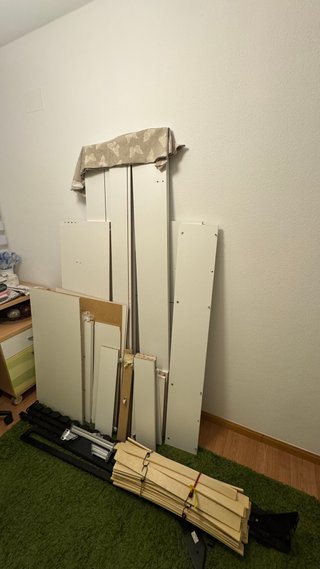 Estructura cama con cabecero y cajones + Somier