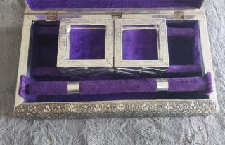 Scatola gioielli artigianato indiano in argento