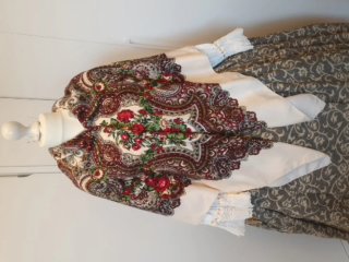 Pañuelo traje regional flores multicolor