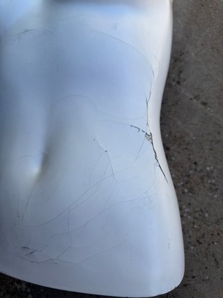 Torso de mujer blanco
