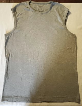 Camiseta sin mangas gris XL