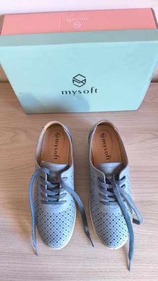 Scarpe Mysoft donna traforate blu NUOVE