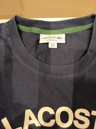 Camiseta Lacoste Azul con Cocodrilo