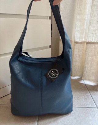 Borsa EPP Pelle Blu Nuova