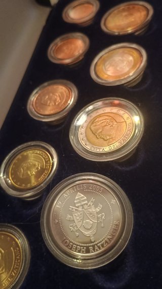 Vaticano 2005 Euro Prova Benedetto XVI & argento