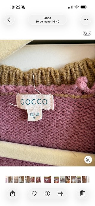 Lote 2 chalecos Gocco flores hermanas en caldera