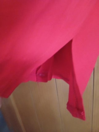 Camisa  roja con precioso bordado oriental
