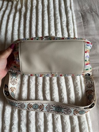 Bolso bandolera tejido multicolor