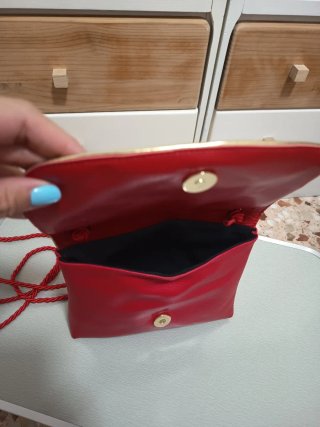Bolso Zíngara Rojo y Dorado