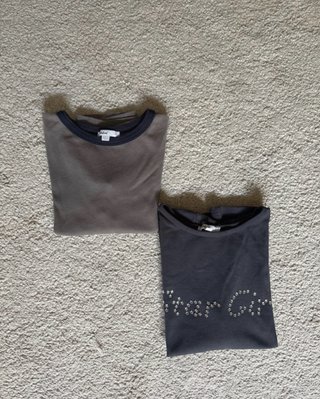Magliette Subdued Marrone e Grigio
