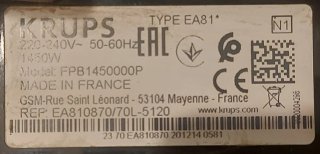 Cafetera Krups EA8100