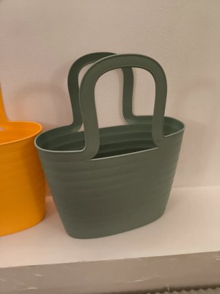 Borsa da spiaggia gialla e verde