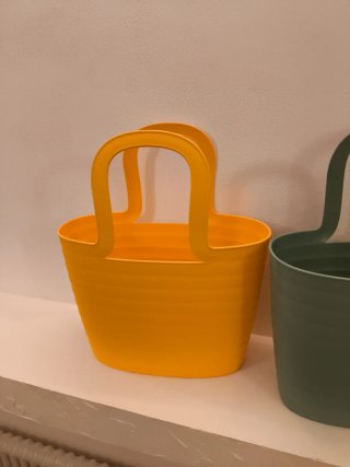 Borsa da spiaggia gialla e verde