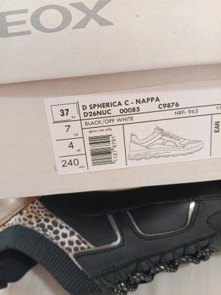 Geox Mujer Negro Marrón Animal Print